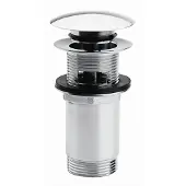Clou Stop/go Afvoerplug InBe Met Overloop Rond Chroom