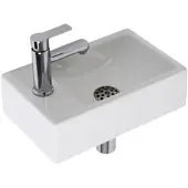 Plieger Houston Fonteinset – Fonteinset Toilet – Fonteinset Links – Keramiek – Incl. kraan & Sifon - Wit