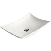 Best design Opbouw wastafel raaf 56x37x10,5 cm keramisch hoogglans wit