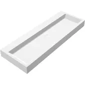 Best design Wastafel opera-120 just solid 120x50x11 cm mat wit