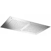 Hotbath Hoofddouche mate inbouw vierkant 38x70 cm geborsteld nikkel