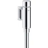 GROHE Rondo urinoir druksp.1/2 inchm/stopkr. m/spoelp.en verbinder Chroom