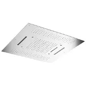 Hotbath Mate M173 inbouw hoofddouche 95cm vierkant met verlichting geborsteld nikkel