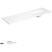 Clou Hammock Wastafelblad Enkele Waskom Rechts 160cm Compositie 19 Aluite Mat Wit