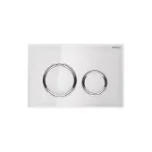 Geberit Sigma 21 Bedieningsplaat 2-toets Glas Wit