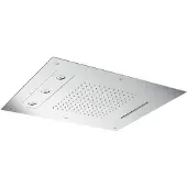 Hotbath Mate M191 Hoofddouche 48 X 63 Cm Geborsteld Nikkel - Messing - Kranen, Douchekranen, Hoofddouches - 8719638612609 - Kranen, Douchekranen, Hoofddouches