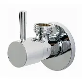 Clou InBe design hoekstopkraan type 1, rond, chroom