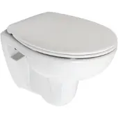 Plieger wandtoiletpack diepspoel met soft close toiletbril met deksel wit
