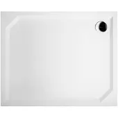 Sapho Douchebak gegoten marmer sara 110x90x4 cm rechthoek wit
