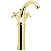 Sapho Antea Wastafelmengkraan hoog met Pop Up Waste (H) 300mm, goud