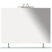 Sapho Badkamerspiegel wega 100x80 cm met planchet glas