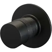 Brauer Inbouwstopkraan black edition rond mat zwart
