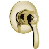 Sapho Kirké Inbouwdouchemengkraan, 1 uitgang, goud