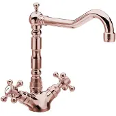 Sapho Antea Keukenmengkraan met retro uitloop, roze goud