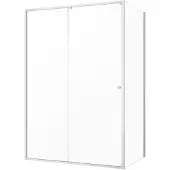Sealskin - Douchedeur + Zijwand Contour 140 X 200cm - Geborsteld Staal Profiel - 6 Mm Helder Glas