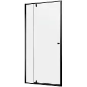Sealskin - Douchedeur Contour 100 X 200cm - Zwart Profiel - 6 Mm Helder Glas