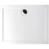 Sapho Douchebak Gegoten Marmer Karia 90x70x4 cm Rechthoek Wit