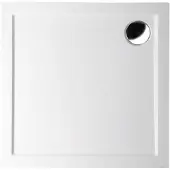 Sapho Douchebak Gegoten Marmer Aura 100x100x4 cm Vierkant Wit