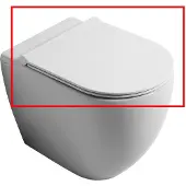 Salenzi Form Slim toiletzitting glans wit