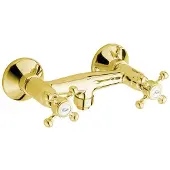 Sapho Antea Wandgemonteerde douchemengkraan, goud
