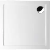 Sapho Douchebak Gegoten Marmer Aura 90x90x4 cm Vierkant Wit