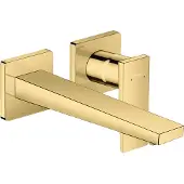 Hansgrohe Wastafelmengkraan metropol afdekset uitloop 22.5 cm en afvoerplug gepolijst goud