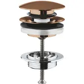 GROHE Waste Others met Push Open Plug Warm Sunset Geborsteld