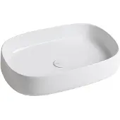 Sapho Jumper Keramische opbouwwastafel 60x40cm, wit