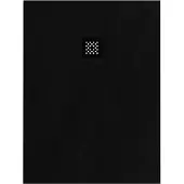 Brauer douchebak asteroid 90x120 incl. Antislip en antibacterieel mineraalmarmer mat zwart