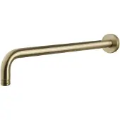 Wiesbaden Luxe Douche-Arm Rond Muurbevestiging 35 cm Geborsteld Messing Goud