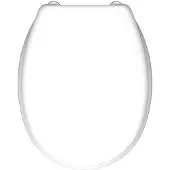 Schutte WC-Bril 82000 WHITE - Duroplast - RVS-Scharnieren - Belastbaar tot 175 kg - Gelakt - Wit
