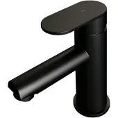 Brauer Wastafelmengkraan Black Edition Coldstart Opbouw Laag Platte Hendel Mat Zwart