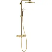 GROHE Regendoucheset euphoria smartcontrol met thermostatische douchekraan en duo douchesysteem cool sunrise