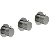 Hotbath Thermostatische douchekraan cobberxinbouw met 2 stopkranen geborsteld nikkel