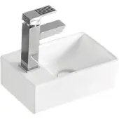 Boss & Wessing Fontein bws wanda 30,5x19x10,5 cm keramiek hoogglans wit