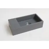 Ink Versus Fontein Quartz Zonder Kraangat Links Grijs 36x18x9cm