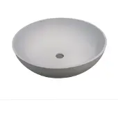 Sanimex Waskom njoy solidthin rond 39 cm met pop-up solid surface mat wit
