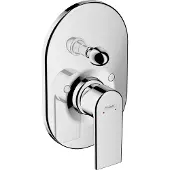 Hansgrohe Badmengkraan inbouw vernis shape eengreeps rond chroom