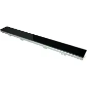 Boss & Wessing Bws glasrooster tbv rvs douchegoot 80x7 cm zwart