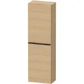 Duravit Hoge kast d-neo kolomkast wand 132 cm linksdraaiend mat natuur eiken