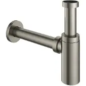Hotbath P035 Wastafelsifon - Geborsteld Nikkel PVD - Messing - 8720512335941 - Wastafels, Sifons
