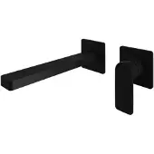 Hotbath Wastafelkraan Gal Inbouw Mengkraan 18 cm Mat Zwart Excl. Inbouwdeel