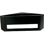 Wiesbaden Hoekfontein julia 35x35x20 cm solid surface mat zwart