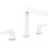 Hansgrohe Finoris - Wastafelmengkraan - 3-gats uitvoering - Met afvoerplug - 160mm - Mat Wit