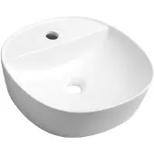 Hak Lugano Keramische waskom, Ø40cm, wit