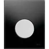 Tece Loop urinoir drukplaat glas zwart toets mat chroom