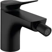 Hansgrohe Bidetmengkraan vivenis met trekwaste mat zwart
