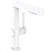 Hansgrohe Finoris - Wastafelkraan - Met afvoerplug - 230mm - Uittrekbare vuistdouche - 2 straalfuncties - Mat Wit