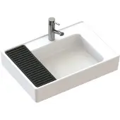 Boss & Wessing Wastafel bws arya met legger wit