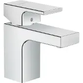 Hansgrohe Wastafelmengkraan vernis shape eengreeps 70 zinc met metalen trekwaste chroom